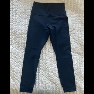 NWT Dark blue lululemon Wunder Under HR Tight 25”